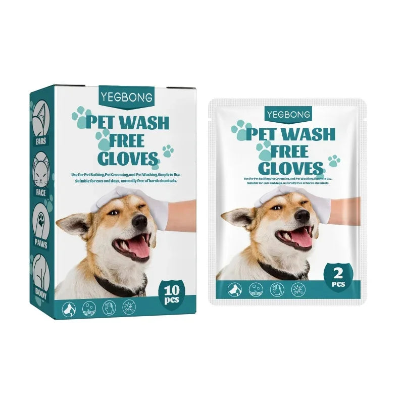 Pet wash free gloves for dogs and cats, spa bathing to remove odors, cleaning, cleaning, and cleaning care, dry cleaning gloves