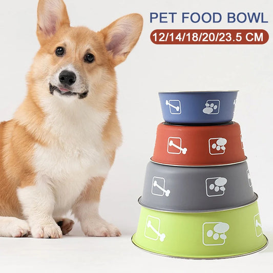 Universal Pet Food Bowl Stainless Steel Double-layer Cat Dog Feeder Bowls and Drinkers Pet Feeders Water Basin for Cats and Dogs